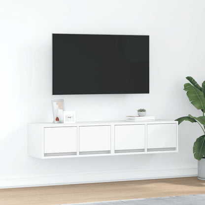 vidaXL TV Cabinets 2 pcs White 60x31x25,5 cm Engineered Wood 1
