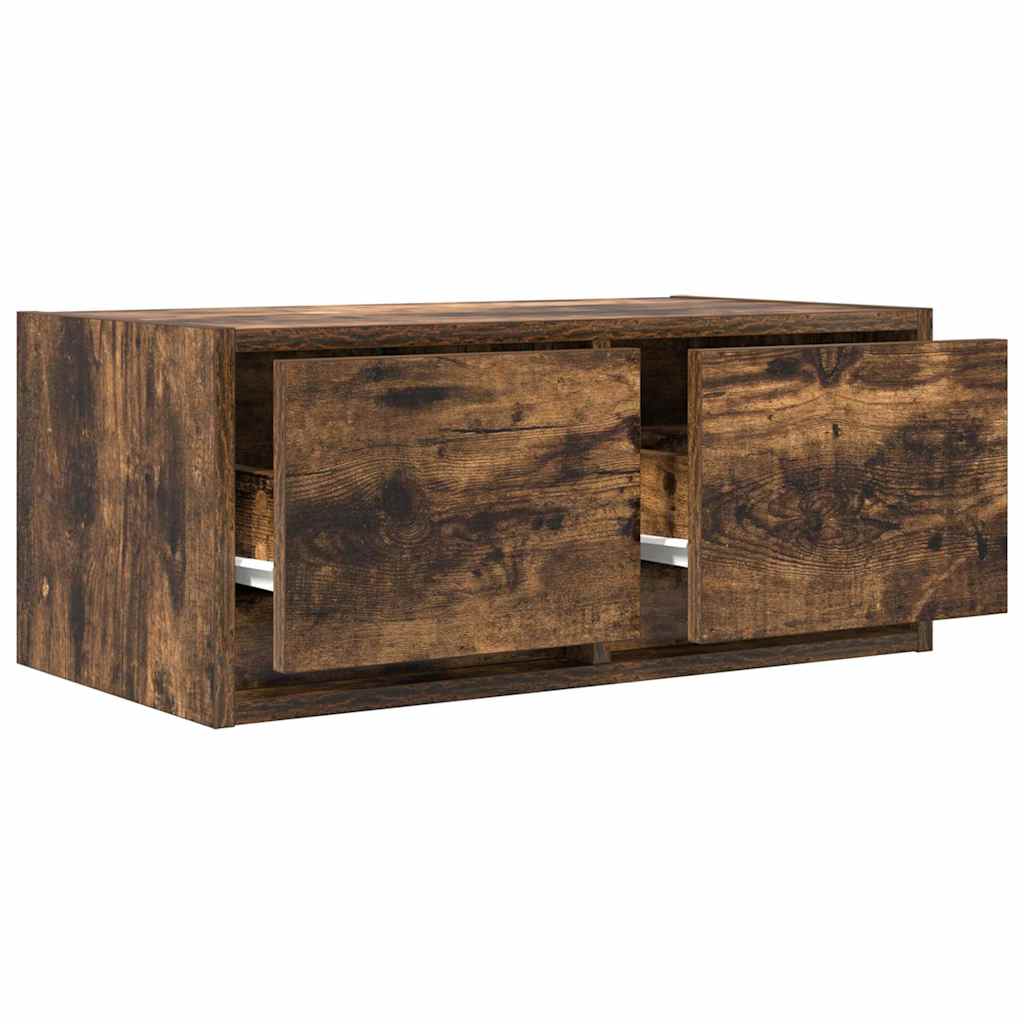 vidaXL TV Cabinets 2 pcs Smoked Oak 60x31x25,5 cm Engineered Wood 4