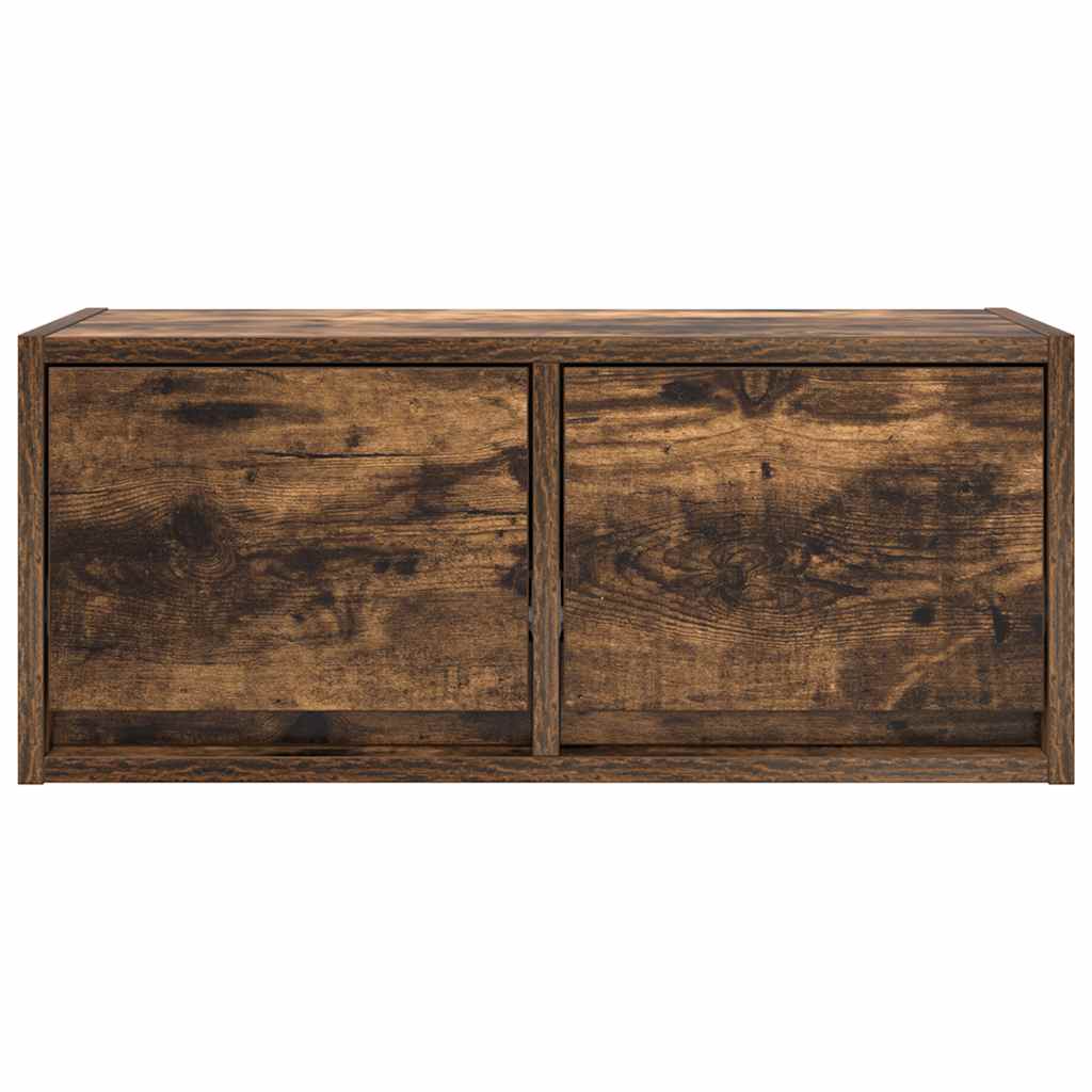 vidaXL TV Cabinets 2 pcs Smoked Oak 60x31x25,5 cm Engineered Wood 6