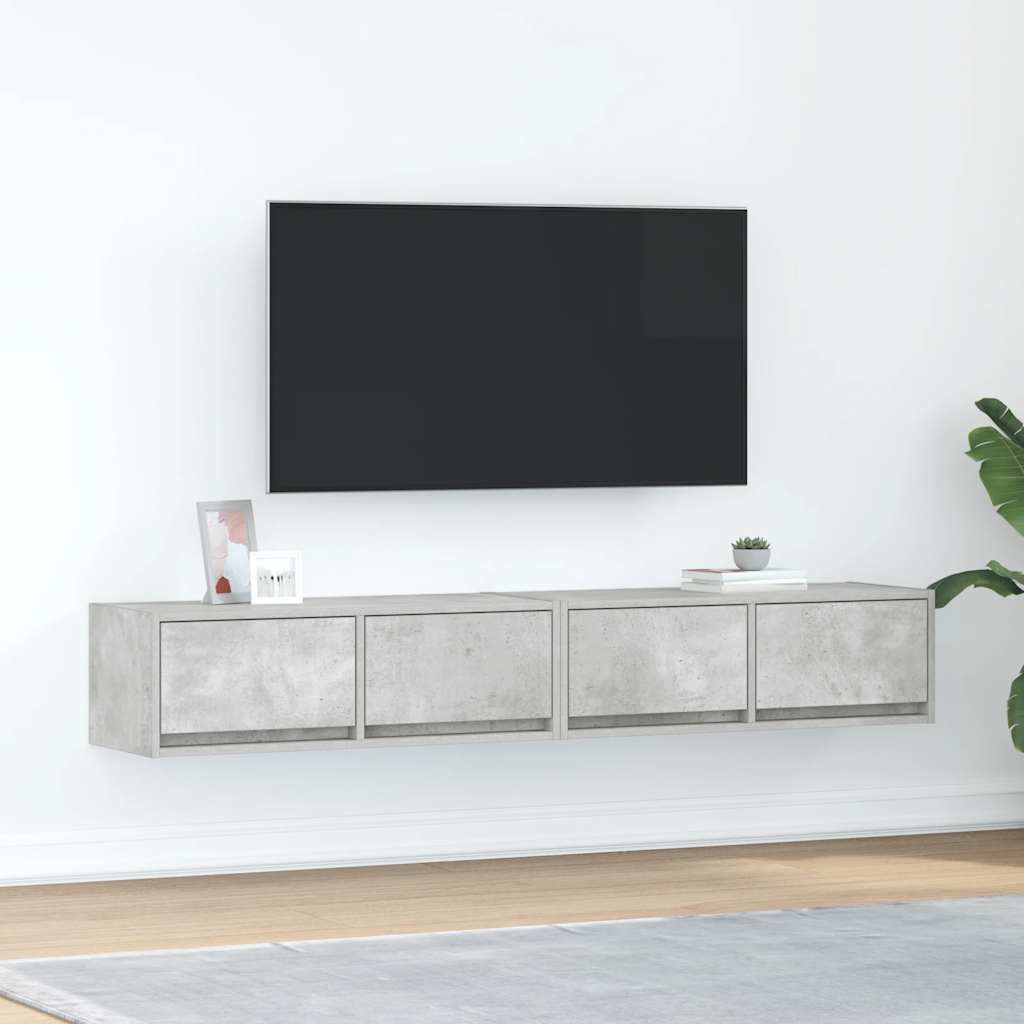 vidaXL TV Cabinets 60x31x25.5 cm Engineered Wood 2 pcs