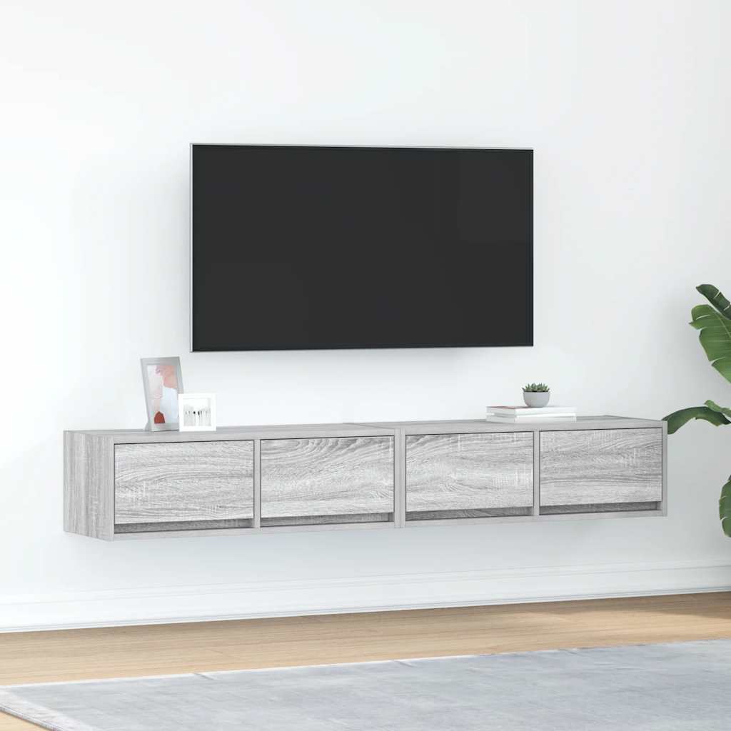 vidaXL TV Cabinets 60x31x25.5 cm Engineered Wood 2 pcs