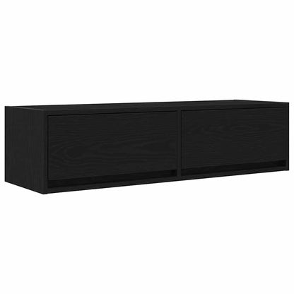 vidaXL TV Cabinet 100 x 31 x 25.5 cm Black oak Engineered wood 2
