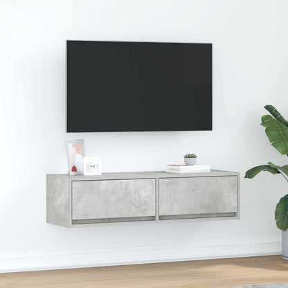 vidaXL TV Cabinet 100 x 31 x 25.5 cm Concrete grey Engineered wood 1