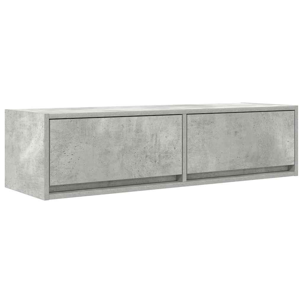 vidaXL TV Cabinet 100 x 31 x 25.5 cm Concrete grey Engineered wood 2