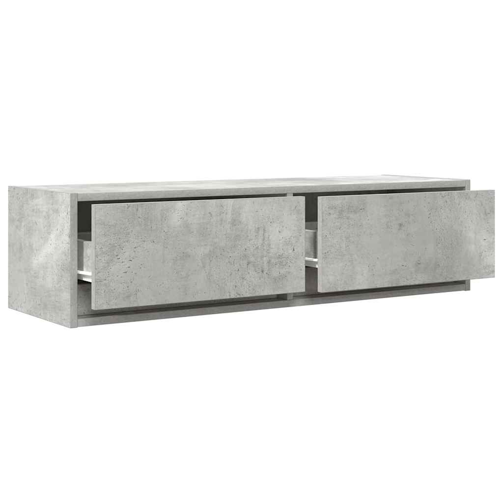 vidaXL TV Cabinet 100 x 31 x 25.5 cm Concrete grey Engineered wood 5