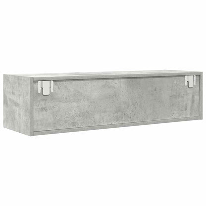 vidaXL TV Cabinet 100 x 31 x 25.5 cm Concrete grey Engineered wood 6