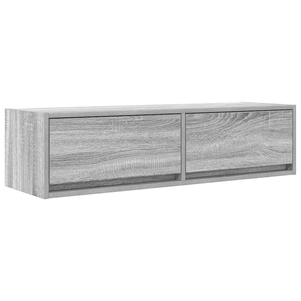 vidaXL TV Cabinet 100 x 31 x 25.5 cm Grey sonoma Engineered wood 2
