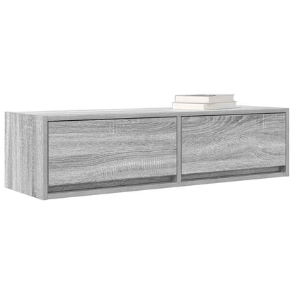 vidaXL TV Cabinet 100 x 31 x 25.5 cm Grey sonoma Engineered wood 3