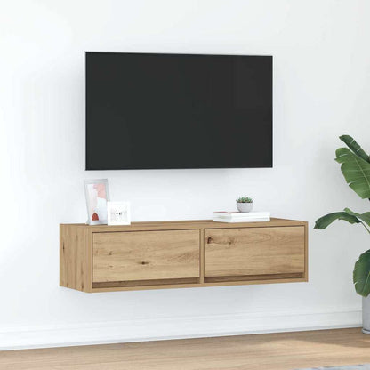 vidaXL TV Cabinet 100 x 31 x 25.5 cm Artisan oak Engineered wood 1