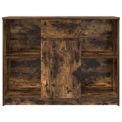 vidaXL Sideboard with Drawer Smoked Oak 101x35x76 cm Engineered Wood 6
