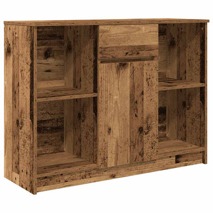 Sideboard with Drawer 101x35x76 cm Engineered Wood Old wood