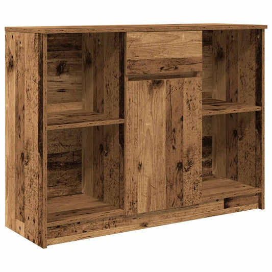 vidaXL Sideboard with Drawer Old Wood 101x35x76 cm Engineered Wood 2