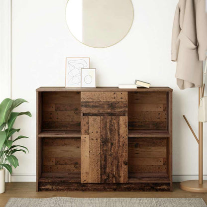 Sideboard with Drawer 101x35x76 cm Engineered Wood Old wood
