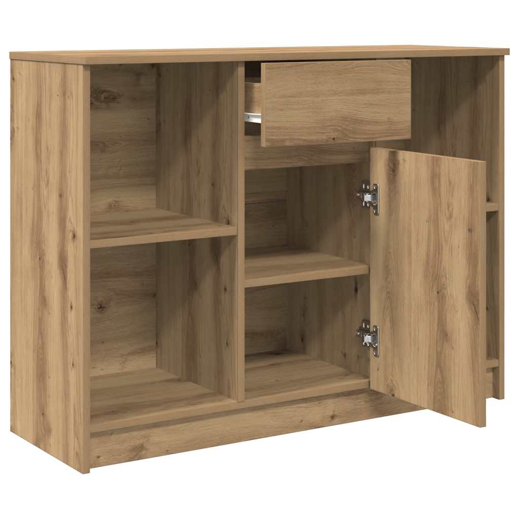 vidaXL Sideboard with Drawer Artisan Oak 101x35x76 cm Engineered Wood 5