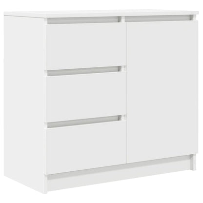vidaXL Sideboard with Drawer White 71x35x65 cm Engineered Wood 2