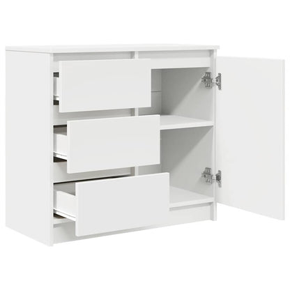vidaXL Sideboard with Drawer White 71x35x65 cm Engineered Wood 5