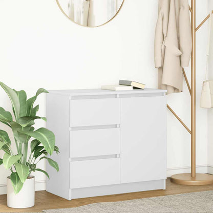 vidaXL Sideboard with Drawer White 71x35x65 cm Engineered Wood 1