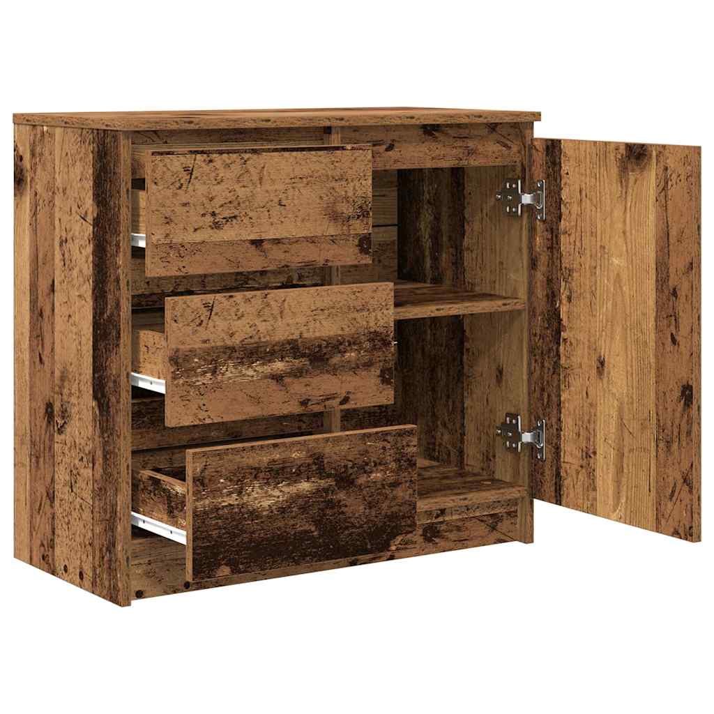 vidaXL Sideboard with Drawer Old Wood 71x35x65 cm Engineered Wood 5