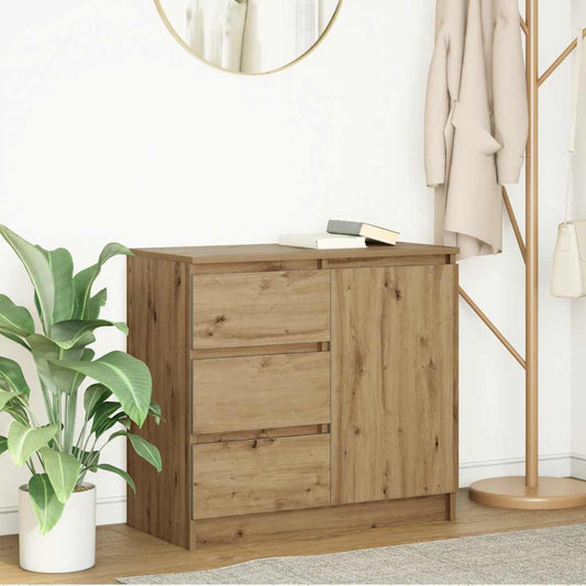vidaXL Sideboard with Drawer Artisan Oak 71x35x65 cm Engineered Wood 1
