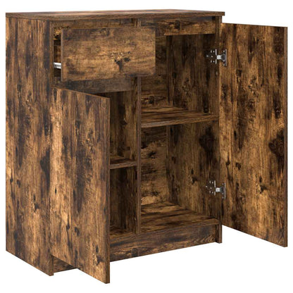 vidaXL Sideboard with Drawer Smoked Oak 71x35x84 cm Engineered Wood 5