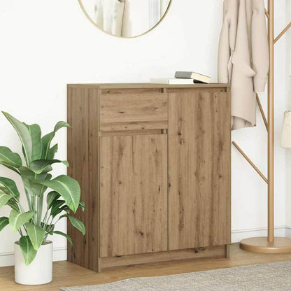 Sideboard with Drawer 71x35x84 cm Engineered Wood Artisan oak