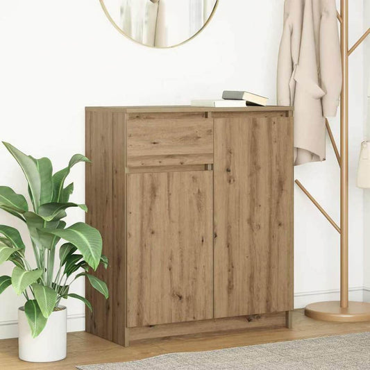 Sideboard with Drawer 71x35x84 cm Engineered Wood Artisan oak