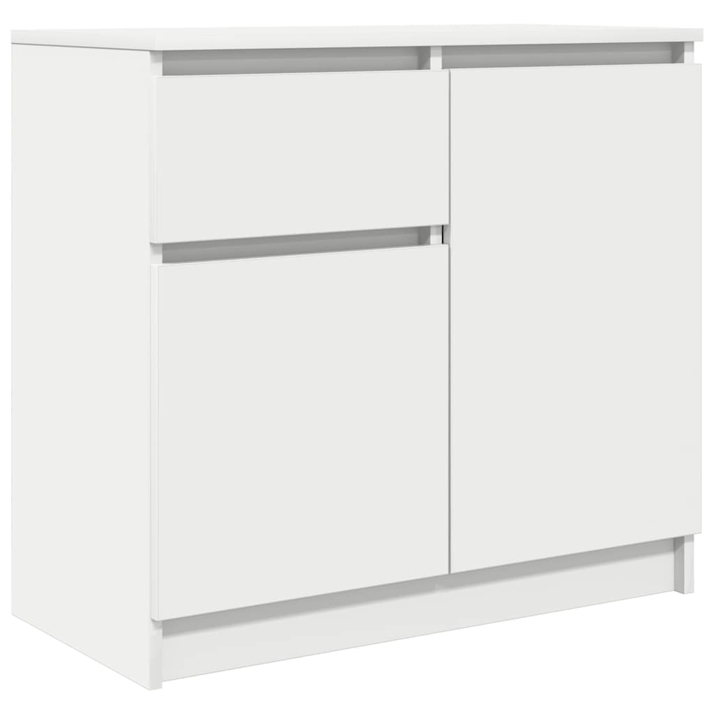 vidaXL Sideboard with Drawer White 71x35x65 cm Engineered Wood 2