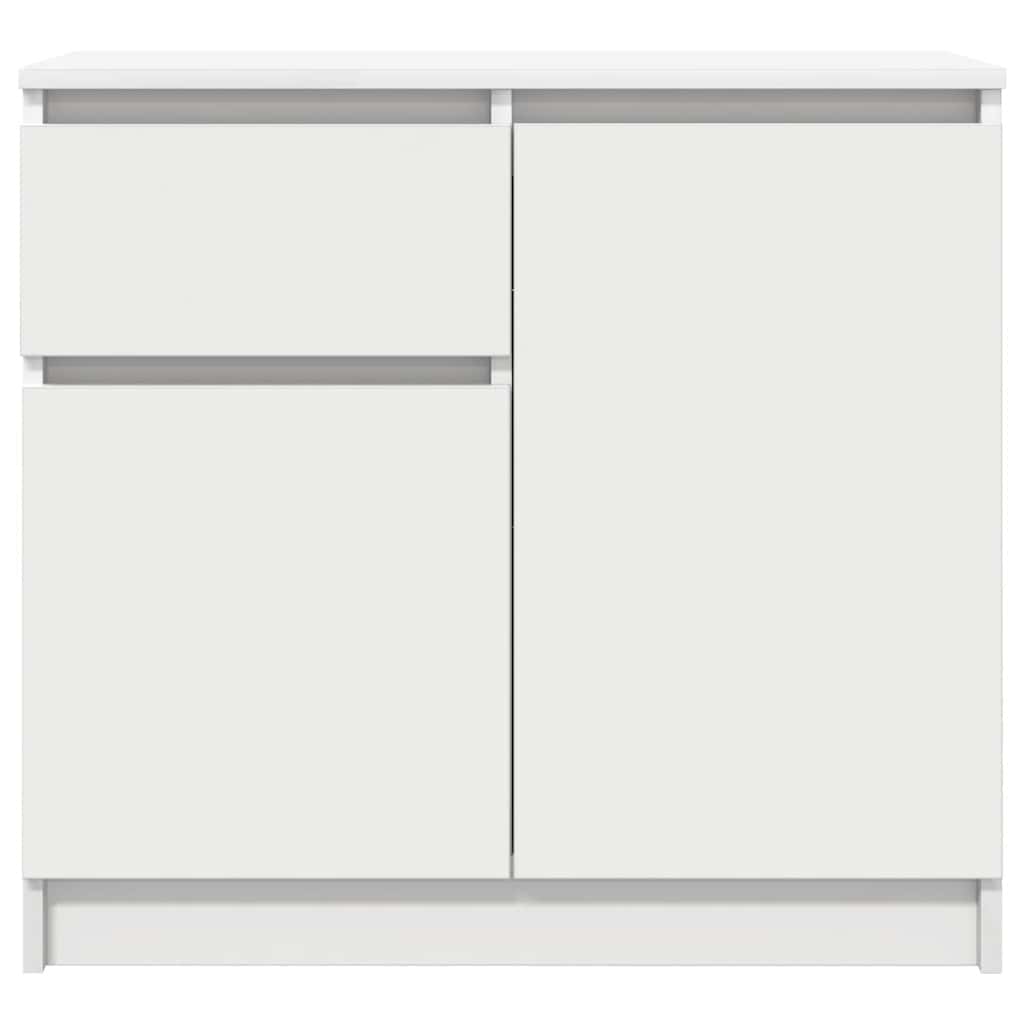 vidaXL Sideboard with Drawer White 71x35x65 cm Engineered Wood 5