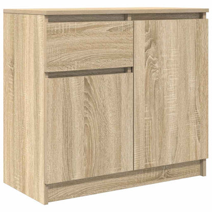 vidaXL Sideboard with Drawer Sonoma Oak 71x35x65 cm Engineered Wood 2