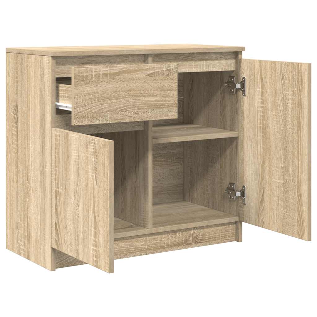 vidaXL Sideboard with Drawer Sonoma Oak 71x35x65 cm Engineered Wood 5