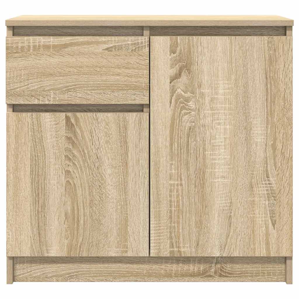 vidaXL Sideboard with Drawer Sonoma Oak 71x35x65 cm Engineered Wood 6