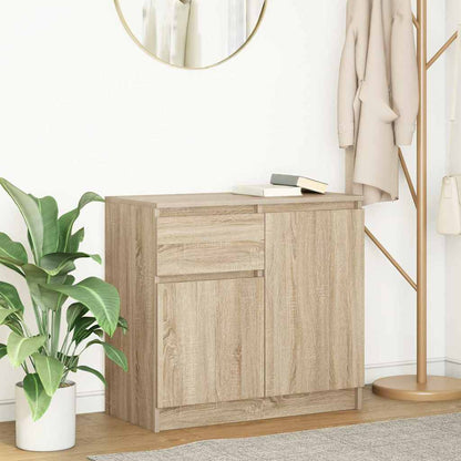 vidaXL Sideboard with Drawer Sonoma Oak 71x35x65 cm Engineered Wood 1