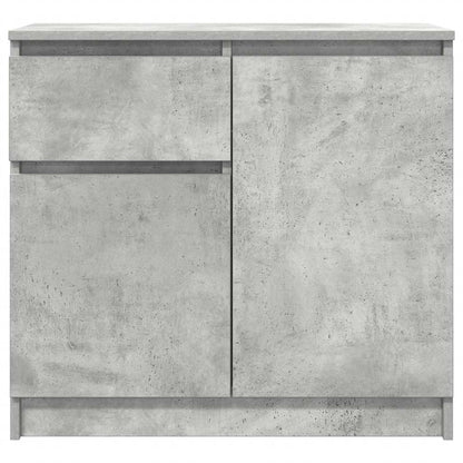 vidaXL Sideboard with Drawer Concrete Grey 71x35x65 cm Engineered Wood 6