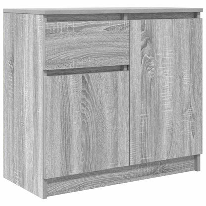 vidaXL Sideboard with Drawer Grey Sonoma 71x35x65 cm Engineered Wood 2