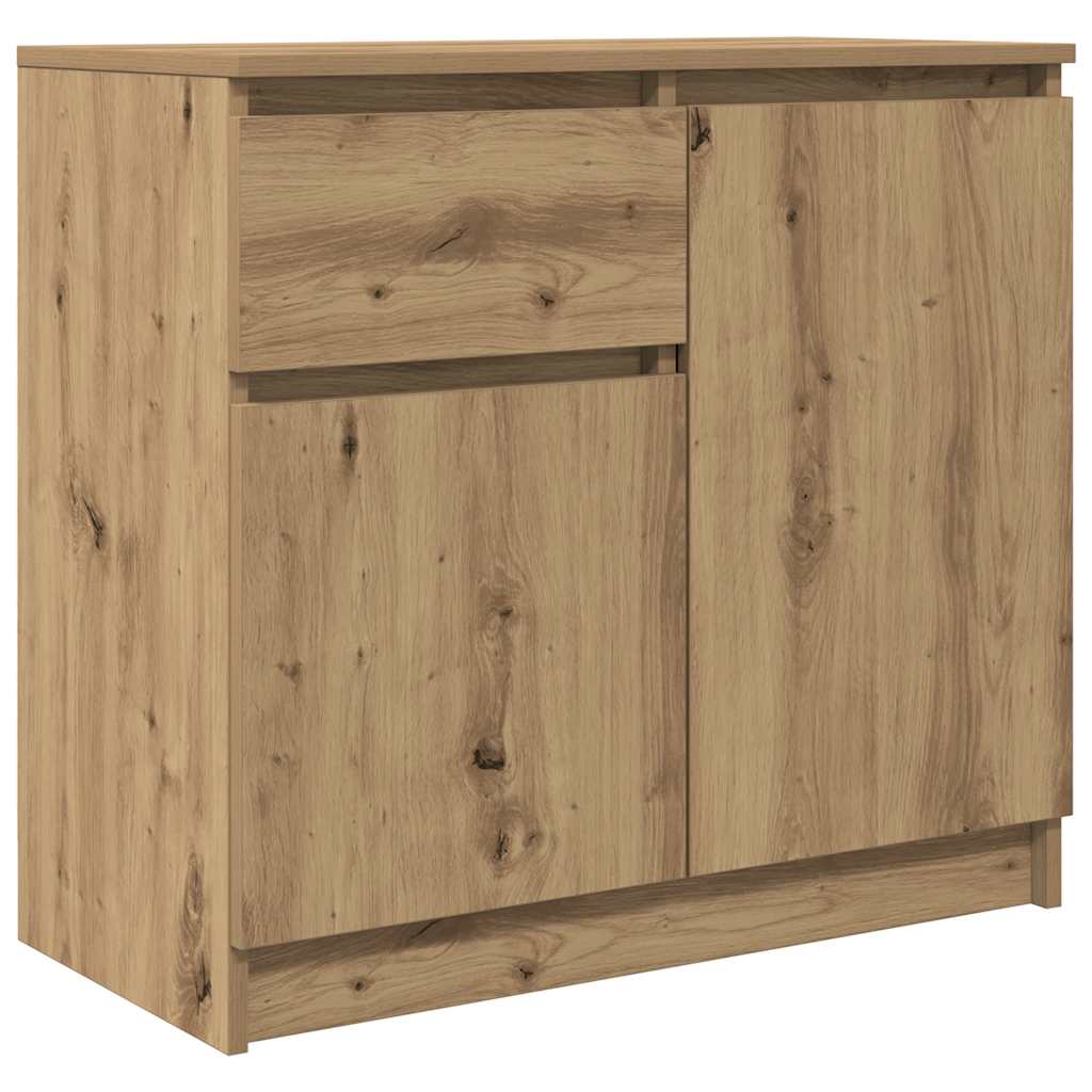 vidaXL Sideboard with Drawer Artisan Oak 71x35x65 cm Engineered Wood 2