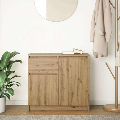 vidaXL Sideboard with Drawer Artisan Oak 71x35x65 cm Engineered Wood 3