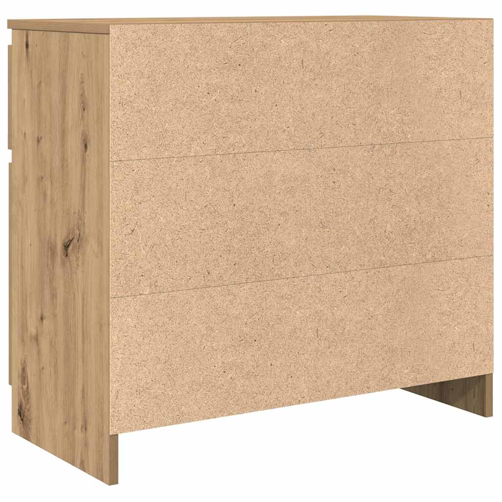 vidaXL Sideboard with Drawer Artisan Oak 71x35x65 cm Engineered Wood 6