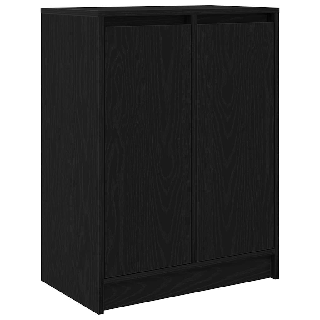 vidaXL Sideboard Black Oak 57x34x76 cm Engineered Wood 2
