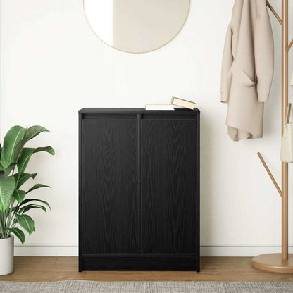vidaXL Sideboard Black Oak 57x34x76 cm Engineered Wood 3