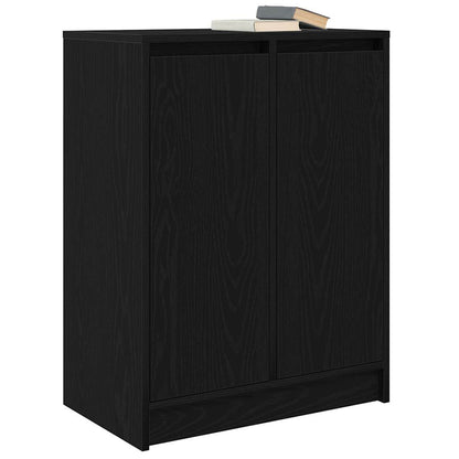 vidaXL Sideboard Black Oak 57x34x76 cm Engineered Wood 4