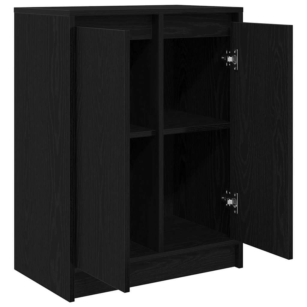 vidaXL Sideboard Black Oak 57x34x76 cm Engineered Wood 5
