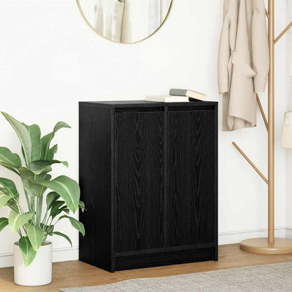 vidaXL Sideboard Black Oak 57x34x76 cm Engineered Wood 1