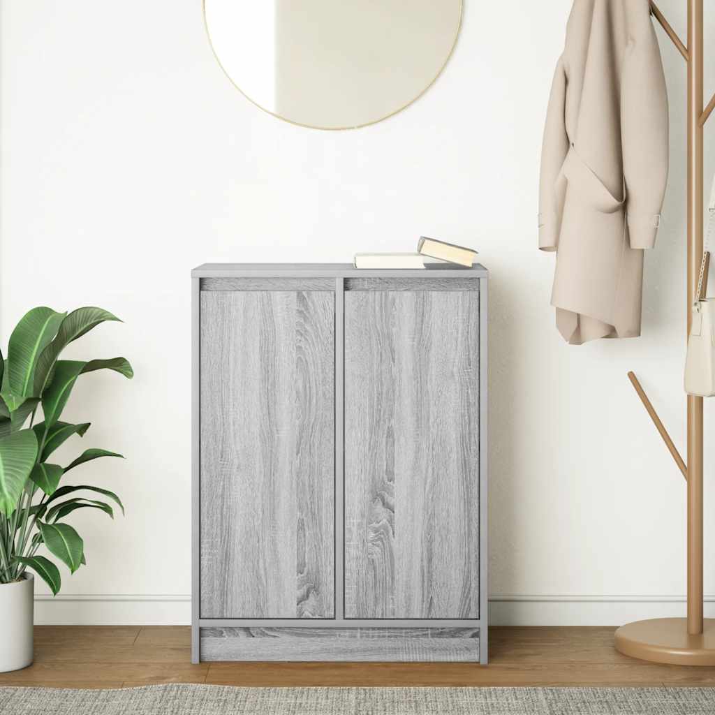 vidaXL Sideboard Grey Sonoma 57x34x76 cm Engineered Wood 3