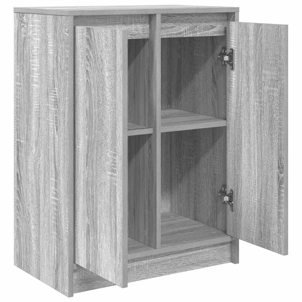 vidaXL Sideboard Grey Sonoma 57x34x76 cm Engineered Wood 5