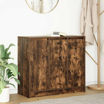 vidaXL Sideboard Smoked Oak 85x34x76 cm Engineered Wood 1