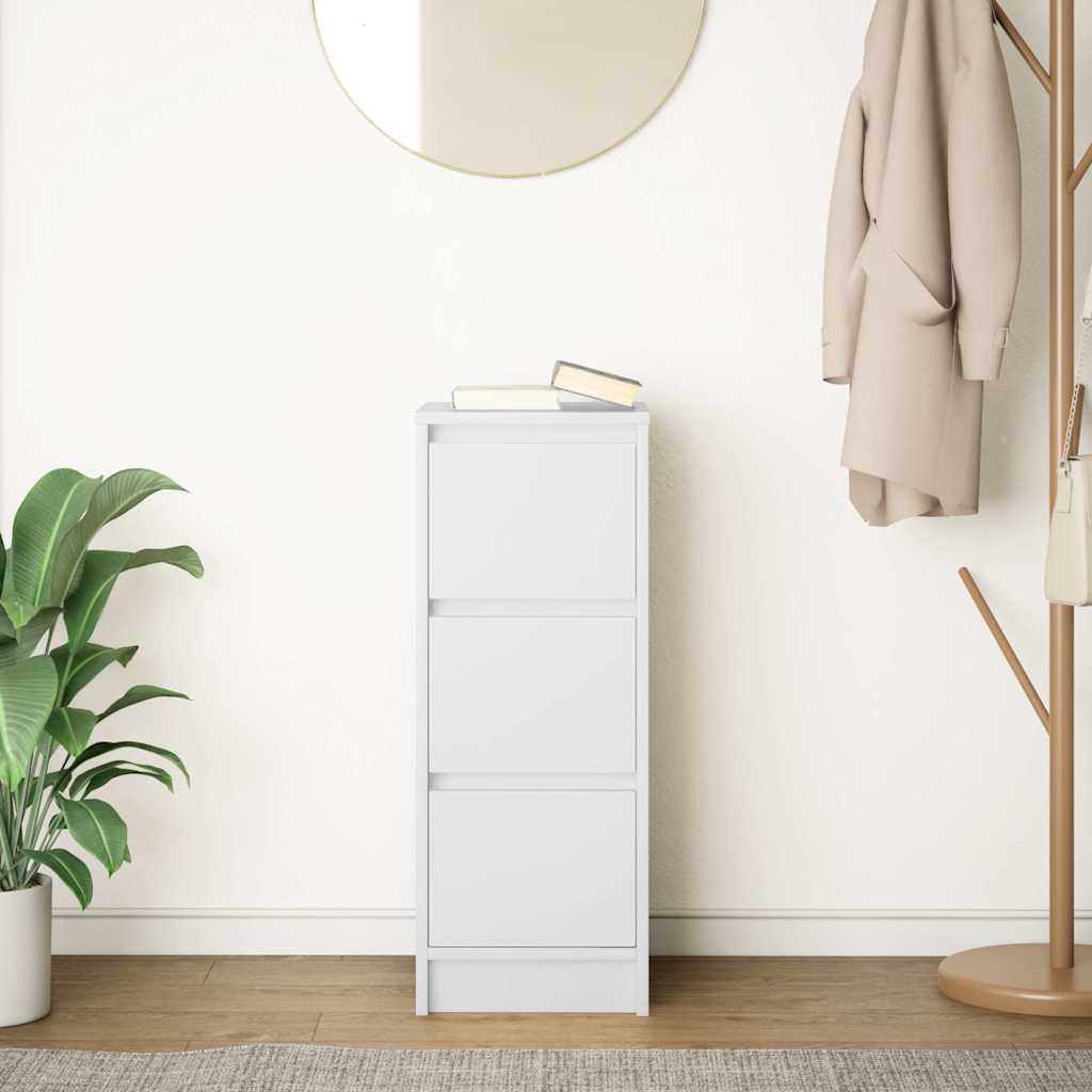 vidaXL Sideboard White 29.5x34x76 cm Engineered Wood 3