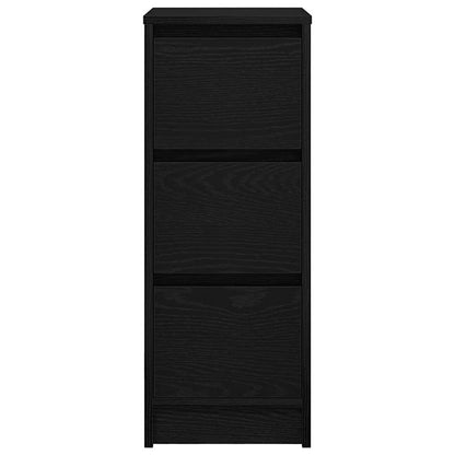 vidaXL Sideboard Black Oak 29.5x34x76 cm Engineered Wood 6
