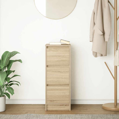 vidaXL Sideboard Sonoma Oak 29.5x34x76 cm Engineered Wood 3