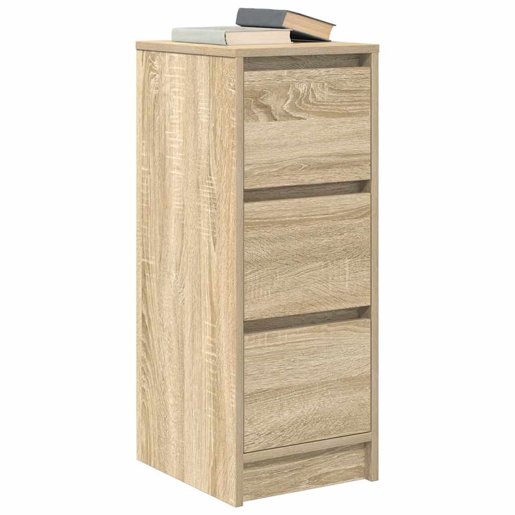 vidaXL Sideboard Sonoma Oak 29.5x34x76 cm Engineered Wood 4