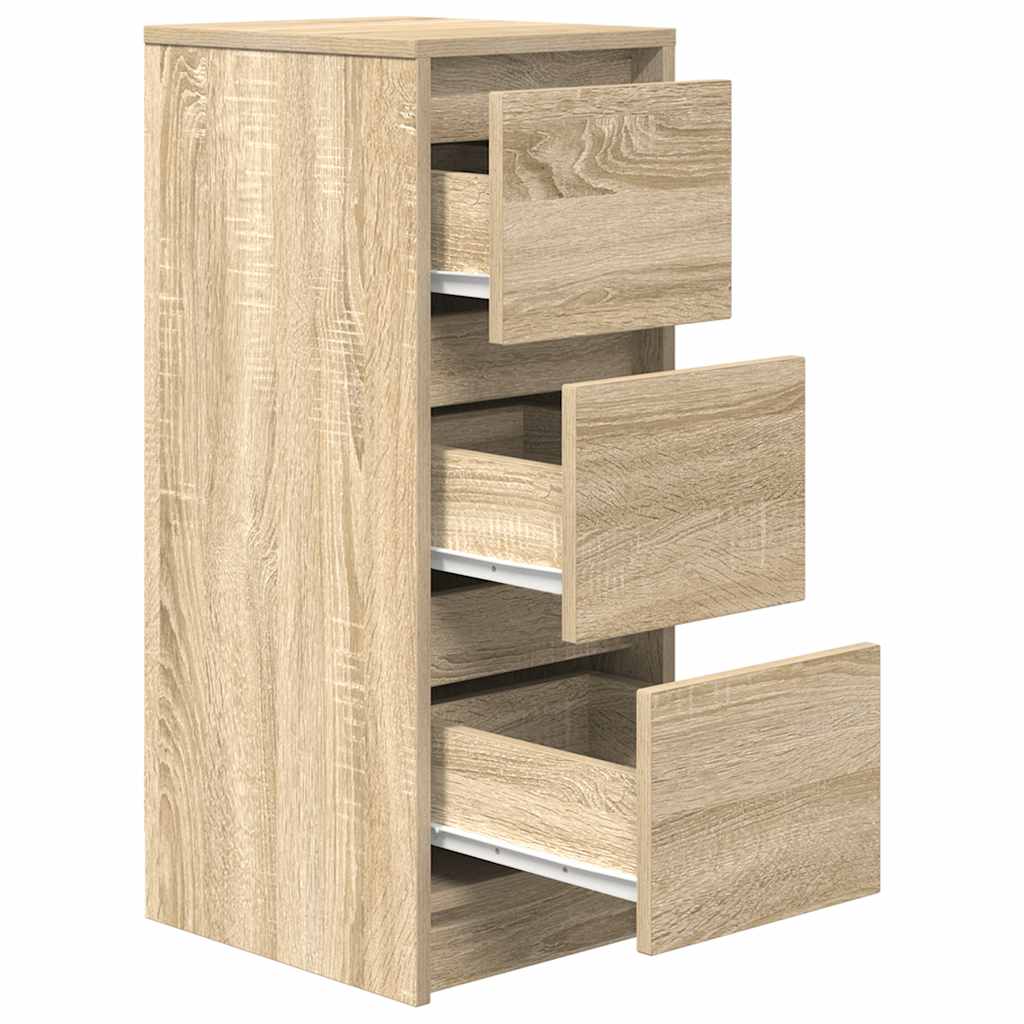 vidaXL Sideboard Sonoma Oak 29.5x34x76 cm Engineered Wood 5